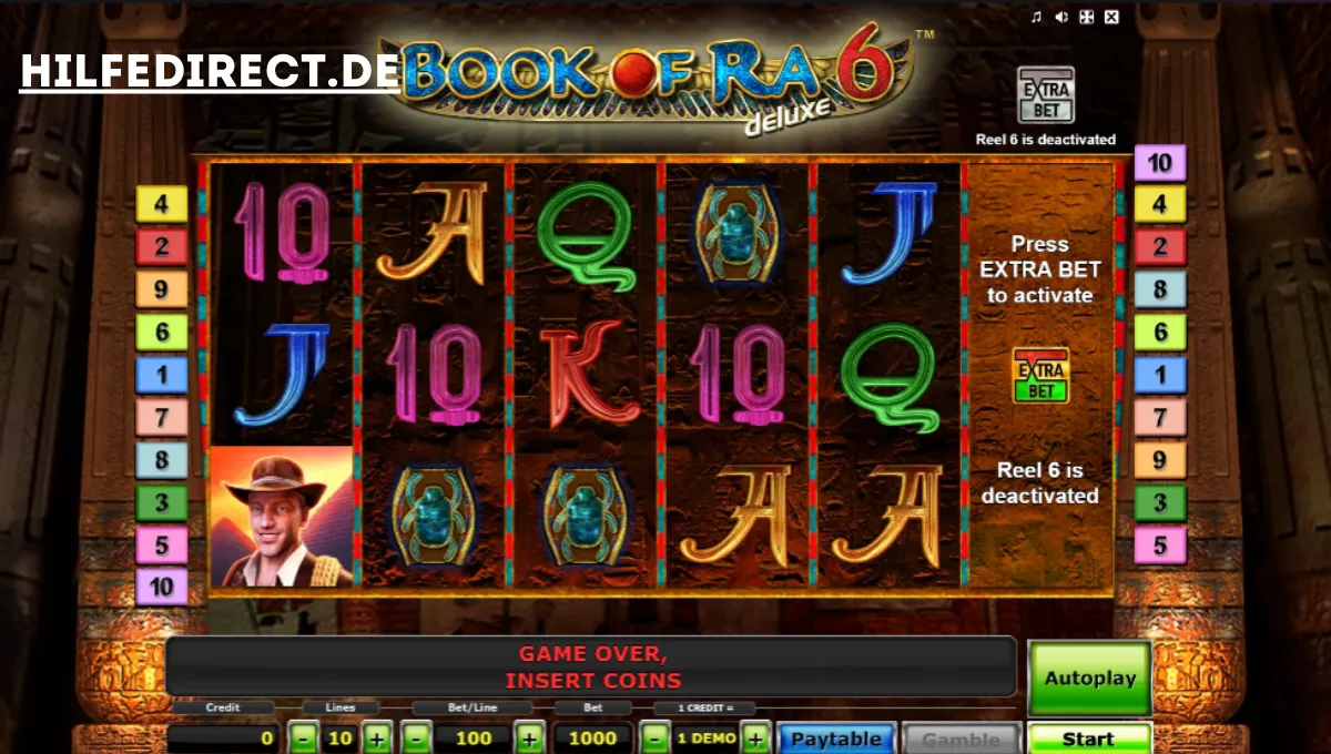 Slot mit ägyptischem Design